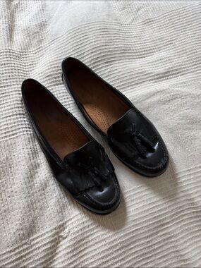 G.H. Bass & Co. Black Leather Tassel Loafers